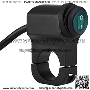 Motorcycle Handlebar Switch, Motorcycle ON/OFF Switch, with 12V Universal 22mm Handlebar Motorcycle Fog Spot light Waterproof for 22mm diameter handlebars
