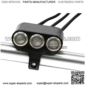 Motorcycle Switches 22mm Handlebar Mount Switch Headlight Hazard Brake Fog Light ON-Off Aluminum Alloy