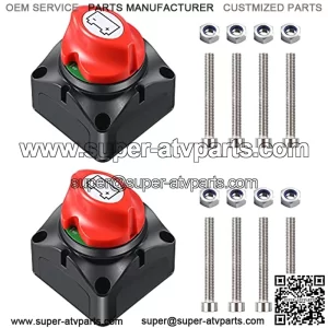 Interruptor de desconexi??n de bater??a 2 piezas de 12 V a 48 V interruptor de corte de bater??a maestro para barco marino, RV, ATV UTV veh??culos aislador de energ??a impermeable interruptor de encendido