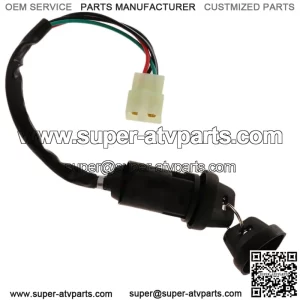 Cerradura de Cilindro de Interruptor de Encen + 2 Llaves para Moto Dirt Bike Quad ATV - Negro C  Interruptor de la llave de encen