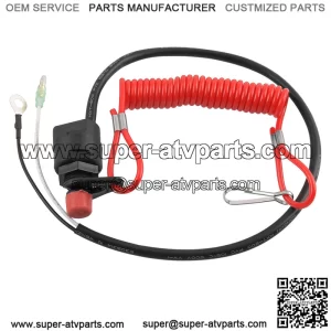 Motorboat boat side engine flameout switch with safety pull rope ATV flameout device switch