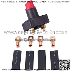 Car Battery Disconnect Isolator Switch - Power Kill Cut Off Master Switch 12V/24V 300A Replacement Parts for RV,Boat, Vehicle, Golf Cart, ATV, Truck, Marine (Sets)