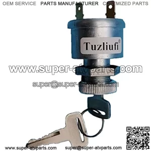 Ignition Key Switch & Keys Compatible with EZGO 17421G1 1981 & Up Universal Gas-Electric 2 Terminals ON Off Golf Cars UTV New Z521