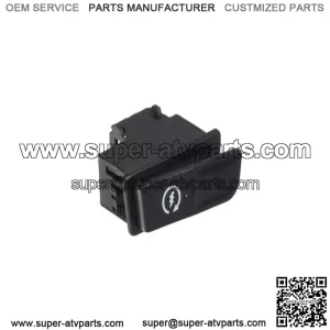 Black 2-Pin Starter Switch for ATVs, Go-Karts, & Scooters
