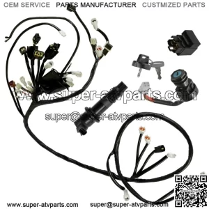 Wire Harness / Starter / Ignition Key Switch ,Coil Yamaha YFZ450 YFZ 450 2007-09