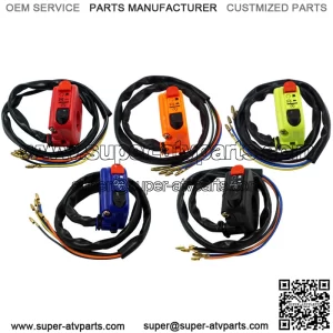 Motorcycle modification accessories ATV handle switch retro flameout switch start LED headlight double flash switch universal
