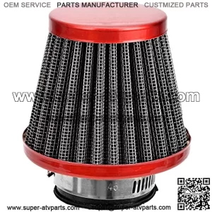 35mm Motorcycle Red Air Filter For 50cc 70cc 90cc 110cc 125cc Coolster Sunl Honda Yamaha Kawasaki Suziki ATV Quad Go Kart Pit Dirt Bike Parts,5% coupon applied at checkout,with coupon