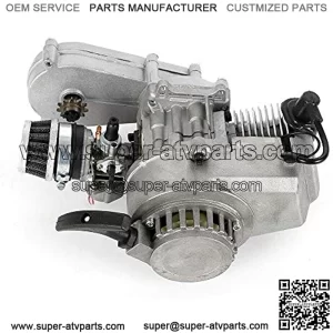 49CC 2-Stroke Engine&Transfer Motor Gear Box Air Filter Mini Pocket Dirt Bike ATV/Scooter Pull Start USA USA STOCK