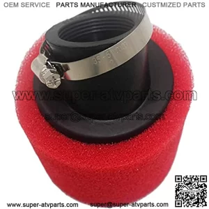 1.5 Inches Air Filter Sponge Foam Cleaner for Dirt Pit Bike ATV CRF KLX Motorcycle (Red)