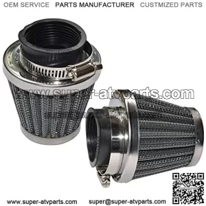 Pack of 2 Motorcycle POD Air Filter Dirt Pocket Bike ATV Pit Bike 35 38 39 40 42 46 48 50 52 54mm (50mm)