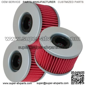 3 Pack Oil Filter Honda TRX500FGA TRX500FPA Foreman Rubicon Gpscape W/Eps 500