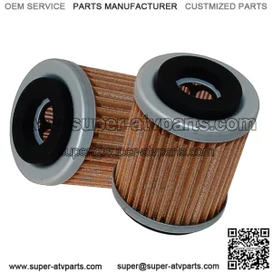 2 Pack Oil Filter for Yamaha Terra Pro 350 YFP350 Kodiak 400 YFM400 4WD 88 93-99