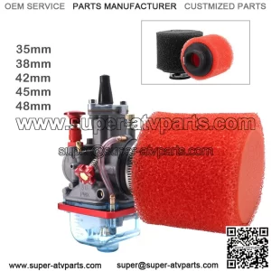 ATV motorcycle accessories air filter 35 38 42 45 48mm double layer sponge air filter VM22 PZPD