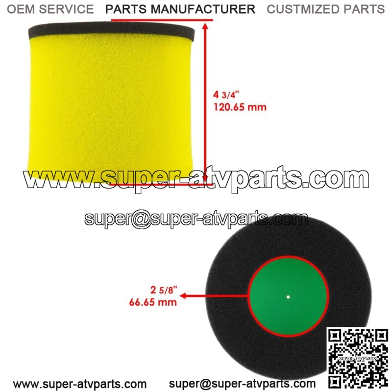 2 x Air Filter Cleaner For Suzuki Quadracer 450 LT-R450 LTR450 2x4 2006-2009 - Image 2