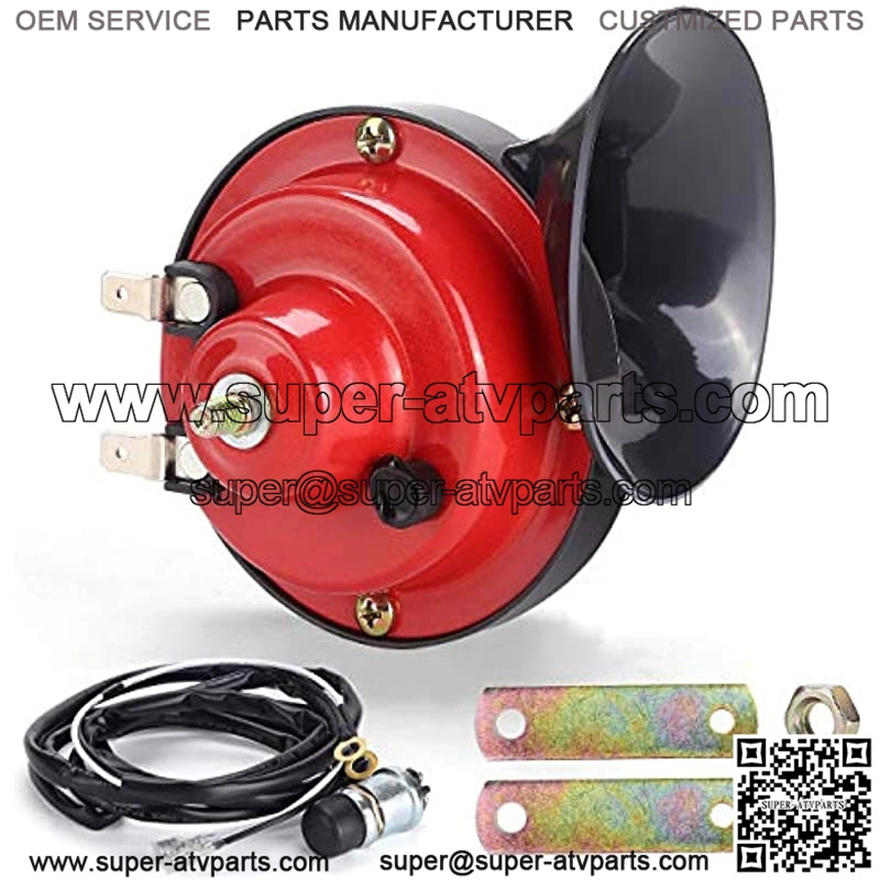 12V Universal Snail Golf Cart Horn Kit