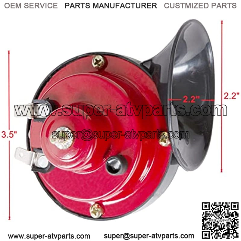12V Universal Golf Cart Horn Kit with Floor Mount Button for Club Car, EZGO, Yamaha, UTV, ATV, Boat - Image 4