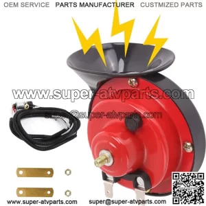 12V Golf Cart Horn with Switch Button Kit for Yamaha EZGO Club Car UTV ATV Boat