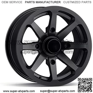 RT102 14in ATV Wheel 4x110 Rim | 14x7 | 5+2 Offset | For ATV UTV with IRS (Independent Rear Suspension), Compatible with Honda Kawasaki Yamaha Suzuki 4/110-1pc Single