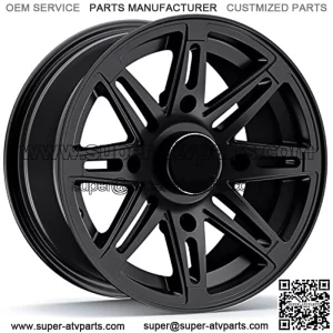 RT103 14in ATV Wheel 4x110 Rim | 14x7 | 5+2 Offset | For ATV UTV with IRS (Independent Rear Suspension), Compatible with Honda Kawasaki Yamaha Suzuki 4/110-1pc Single