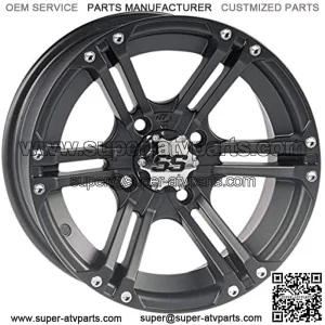 SS212 Matte Black Wheel with Machined Finish (12x7"/4x110mm)