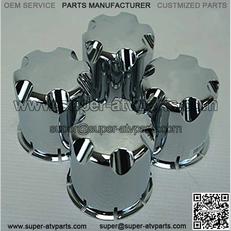 Wheel Rim 'SS' Chrome Center Caps for Golf Cart UTV ATV(Set of 4)