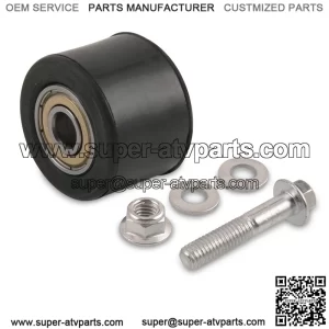 Off-road motorcycle ATV modified guide wheel tensioner rolling rubber wheel mute guide wheel with screws