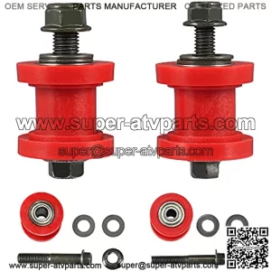 8mm and 10mm Chain Roller Pulley Tensioner Wheel Guide Per for Motorcycle Mini Bike Atv 125cc 140cc 160cc SSR XR125 CRF50 KLX110 Pitster Pit Dirt Bike Parts (Red)