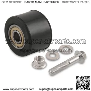 Off-road motorcycle ATV modified guide wheel tension wheel rolling rubber wheel mute guide wheel with screws