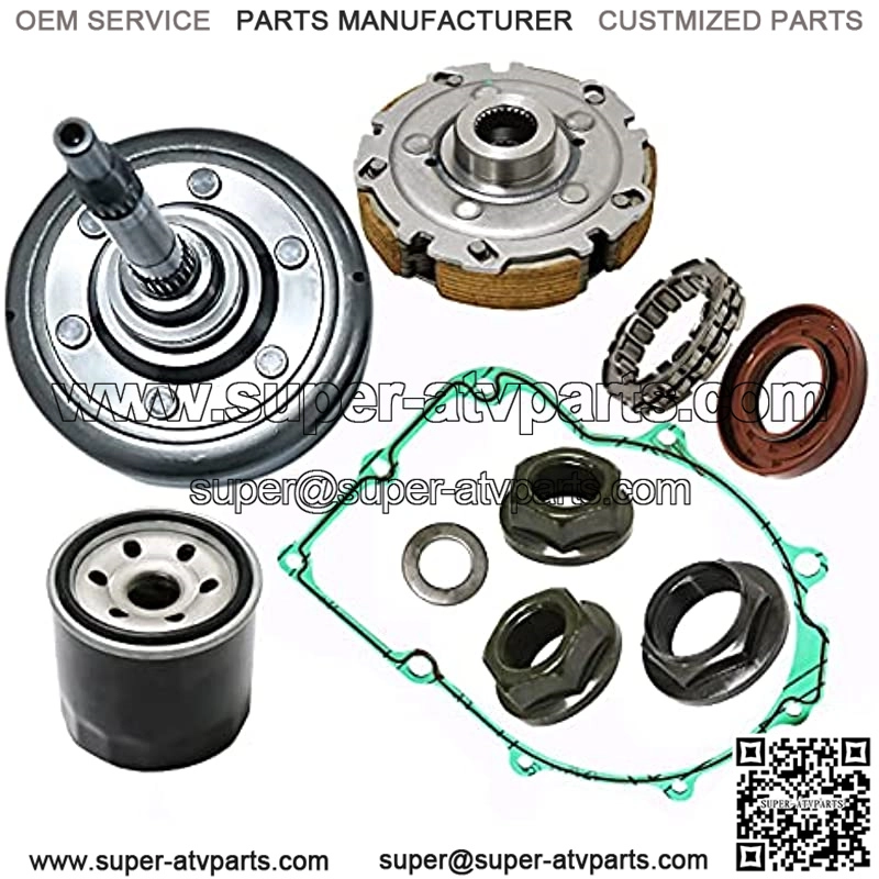 Wet Clutch Shoe Kit with Drum Bearing Seal Oil Filter Nuts For UTV ATV 500 700 HS 700 MSU 500 BENNCHE COLEMAN POWERSPORTS YARDSPORT SUPERMACH QLINK