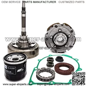 Clutch Kits Assembly compatible with ATV UTV hisun,includes Clutch bearing,filter,Drum, For utv,hs700,msu,500, UTV700, ATV500, ATV700