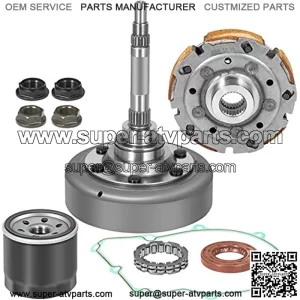 Wet Clutch Kits Assembly compatible with UTV ATV 500 700 MSU-500 MSU-700 Alligator Menards Yardsport Qlink FrontRunner Supermach