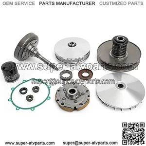 Clutch Kit for 400 All UTV ATV Carb & EFI Models, for Massimo, for Supermach and More ATV UTV 400 cc, Clutch Housing/Primary Clutch/Secondary Clutch/Shoe Carrier/Nuts/Bearing