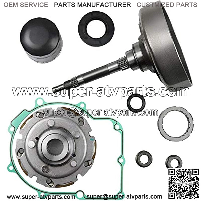 Wet Clutch Kit UTV ATV Wet Clutch Shoe Kit Wet Clutch Kit, Compatible With UTV ATV 500, Including Necessary Accessories