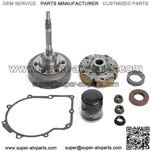 Wet Clutch Kit for 500 700, for Massimo, for Bennche, for Coleman, for Qlink Front Runner, for Supermach, Wet Clutch Cover Housing/Bearing/Shoe Carrier/Nuts/Gasket/Oil Seal/Oil Filter