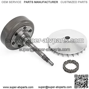 Clutch Kit for ATV UTV 500 & 700 cc All Models, for Massimo, for Supermach, for Menards Yardsport and More ATV & UTV 500cc 700cc, Wet Clutch Cover Housing/Fixed Sheave/Bearing