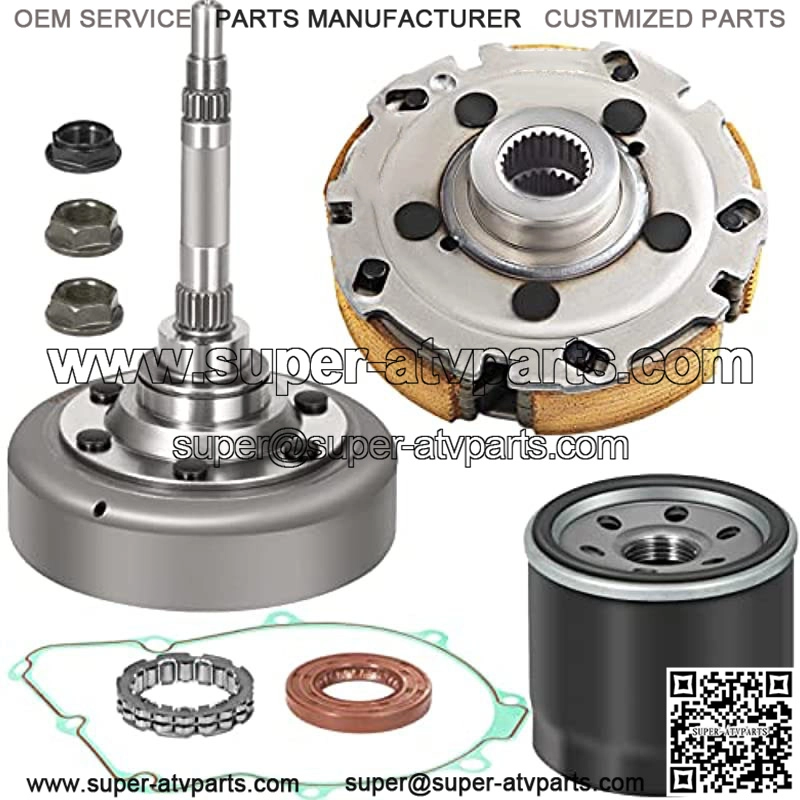 Wet Clutch Kits Assembly compatible with UTV ATV 500 700 MSU-500 MSU-700 Massimo Alligator Menards Yardsport Qlink FrontRunner Supermach