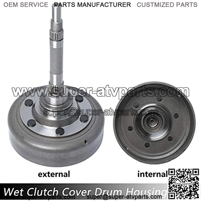 Wet Clutch Shoe Kit, Drum, One Way Bearing, Filter, Nuts Fits Compatible with Qlink, FrontRunner, UTV 500 700, HS700, MSU500 Massimo Alligator Menards Yardsport, ATV UTV Clutch Rebuild Kit - Image 2