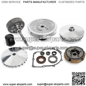 Wet Clutch Kit for Hisun 500 700 All Models, for Massimo and More ATV UTV 500cc 700cc, Primary & Secondary Clutch/Clutch Shaft/Shoe Carrier/Bearing/Gasket/Nuts/Seal/Filter