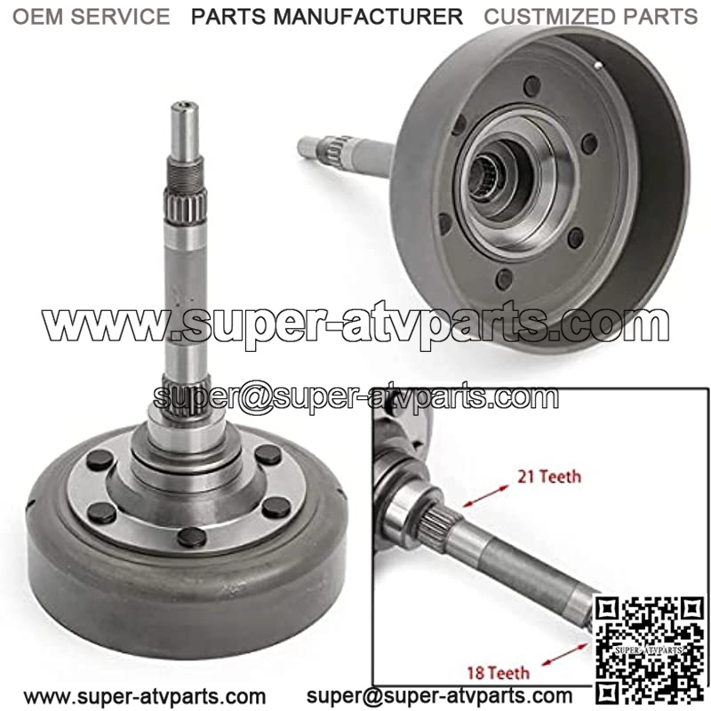 Wet Clutch Kit for Hisun 500 700 All Models, for Massimo and More ATV UTV 500cc 700cc, Primary & Secondary Clutch/Clutch Shaft/Shoe Carrier/Bearing/Gasket/Nuts/Seal/Filter - Image 3