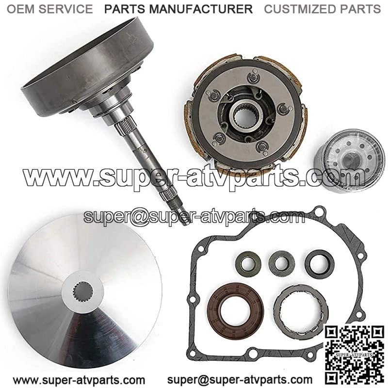 Wet Clutch Kit for Hisun ATV UTV 500 700, for Massimo, for Supermach and More ATV UTV 500cc 700cc, Primary Clutch/Clutch Cover Housing/Shoe Carrier/Bearing/Gasket/Nuts/Oil Seal/Oil Filter - Image 2