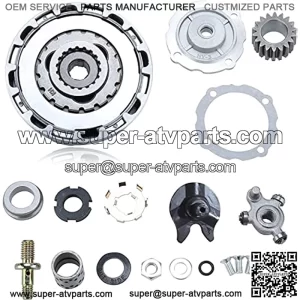 Clutch Assembly 18 Teeth Fits For Auto 50cc-125cc Engine Motorcycle Dirt Bikes ATV Go Kart