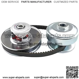40 Series 1" Bore GO Kart CVT Torque Converter clutch kit, 1" Bore Driver Clutch + 3/4" Driven Clutch + 203785 Drive Belt Replaces Comet 40/44 Series for Mini Bike, Go Kart, Lawnmower
