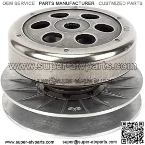 Rear Driven Pully Assembly,Clutch Assembly Clutch Driven Pully Rear Assembly Fit For Linhai 260Cc 250 300Cc Scooter Go Kart Atv 16T Spline Embrague Linhai 260 169.10.210 Clutch 300Cc