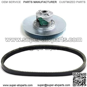 Transaxle Driven Clutch with Belt for John Deere TH 6X4 Gator, TX4X2 Gator, TS 4X2 Gator, TX Turf or TX Turf 4X2 Gator Utility Vehicle, Replaces AM138649, M174026