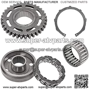 Starter Starting Clutch Gear Bearing for Honda CRF450X 2005-2017 TRX450ER 2006-2014, OEM# 28125-MEY-671 28110-MEY-670 91012-PN6-701
