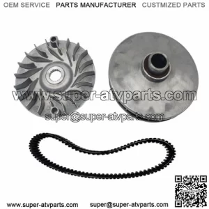 132mm Primary Front Clutch W Drive Belt For Linhai 400 ATV UTV CUV Bighorn NEW