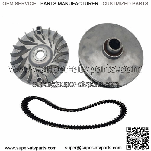 132mm Primary Front Clutch W Drive Belt For Linhai 400 ATV UTV CUV Bighorn NEW