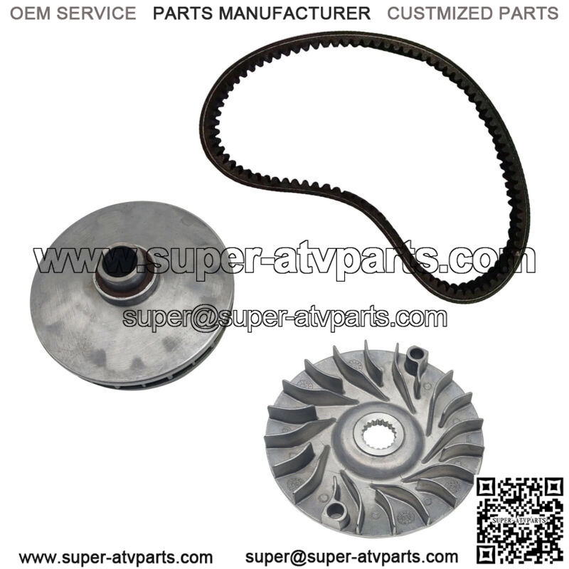 132mm Primary Front Clutch W Drive Belt For Linhai 400 ATV UTV CUV Bighorn NEW - Image 2