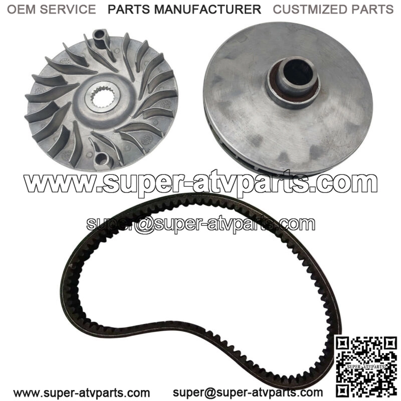 132mm Primary Front Clutch W Drive Belt For Linhai 400 ATV UTV CUV Bighorn NEW - Image 4
