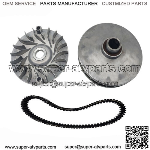 132mm Primary Front Clutch W Drive Belt For LINHAI 400 ATV UTV CUV Bighorn
